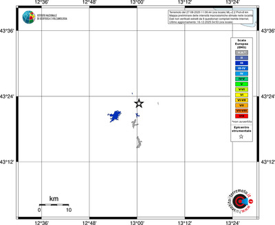 Mappa EMS - territori località