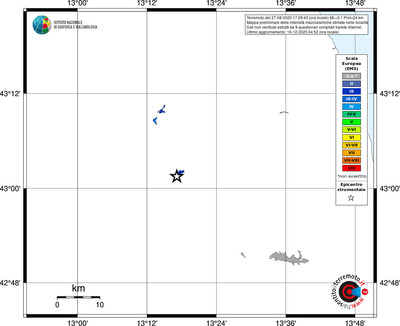 Mappa EMS - territori località