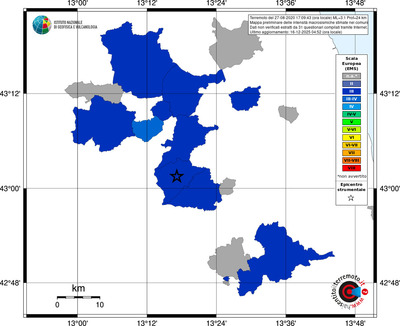 Mappa EMS - territori comuni