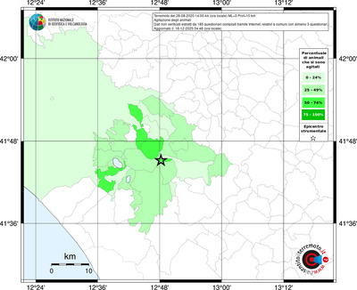 Mappa territorio comunale con almeno 3 questionari