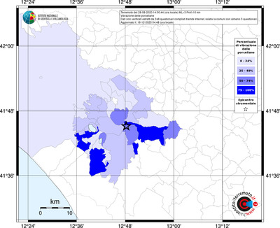 Mappa territorio comunale con almeno 3 questionari