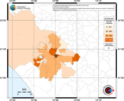 Mappa territorio comunale con almeno 3 questionari