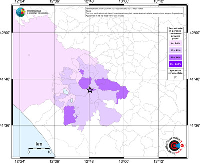 Mappa territorio comunale con almeno 3 questionari