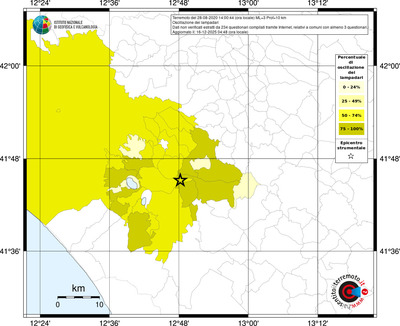 Mappa territorio comunale con almeno 3 questionari