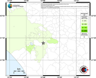 Mappa territorio comunale con almeno 3 questionari