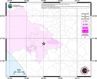 Mappa territorio comunale con almeno 3 questionari