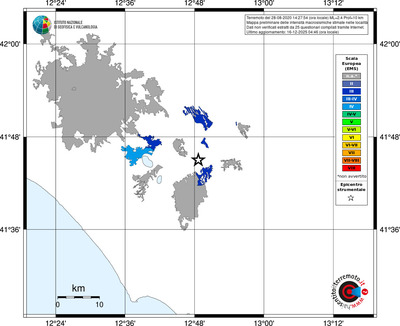 Mappa EMS - territori località