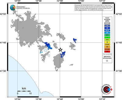 Mappa EMS - territori località