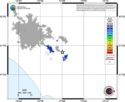Mappa EMS - territori località
