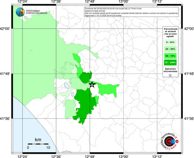 Mappa territorio comunale con almeno 3 questionari