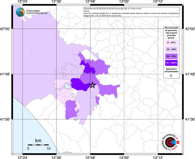 Mappa territorio comunale con almeno 3 questionari