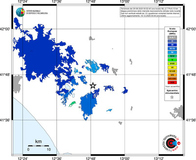 Mappa EMS - territori località