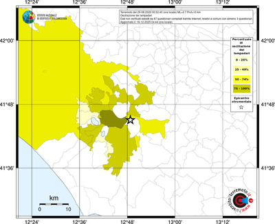 Mappa territorio comunale con almeno 3 questionari