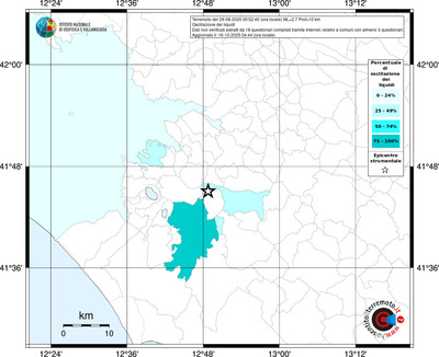 Mappa territorio comunale con almeno 3 questionari