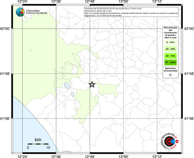 Mappa territorio comunale con almeno 3 questionari