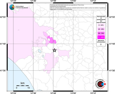 Mappa territorio comunale con almeno 3 questionari