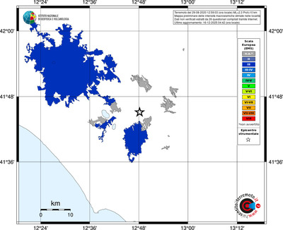 Mappa EMS - territori località