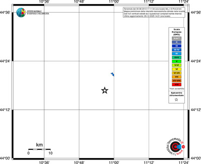 Mappa EMS - territori località