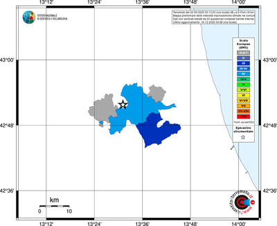 Mappa EMS - territori comuni