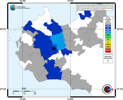 Mappa EMS - territori comuni