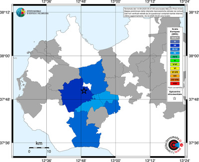 Mappa EMS - territori comuni
