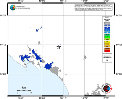 Mappa EMS - territori località