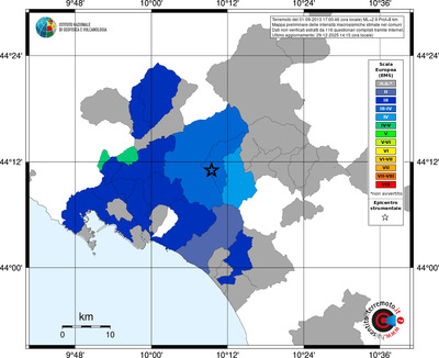 Mappa EMS - territori comuni
