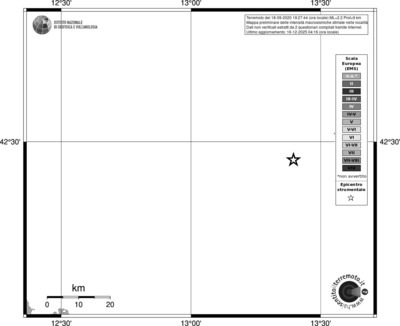 Mappa EMS - territori località