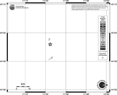 Mappa EMS - territori località