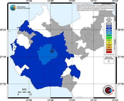 Mappa EMS - territori comuni