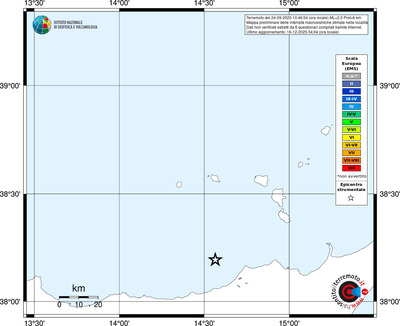 Mappa EMS - territori località