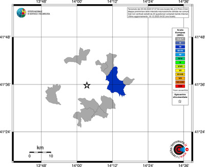 Mappa EMS - territori comuni