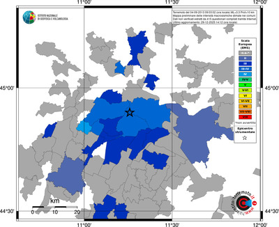 Mappa EMS - territori comuni