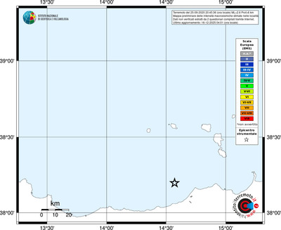 Mappa EMS - territori località