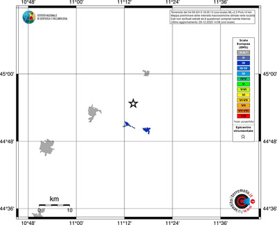 Mappa EMS - territori località