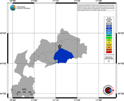Mappa EMS - territori comuni
