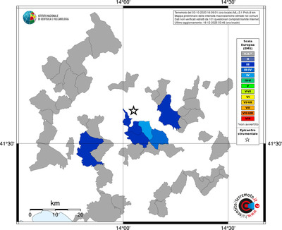 Mappa EMS - territori comuni