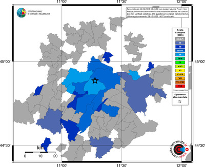 Mappa EMS - territori comuni