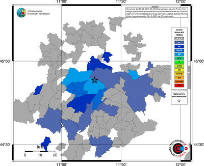 Mappa MCS - territori comuni