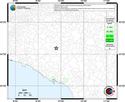 Mappa territorio comunale con almeno 3 questionari
