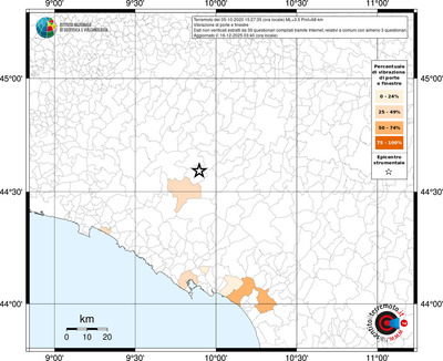Mappa territorio comunale con almeno 3 questionari