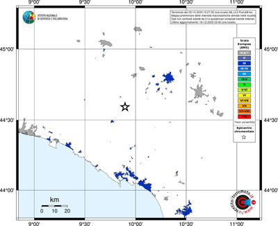 Mappa EMS - territori località