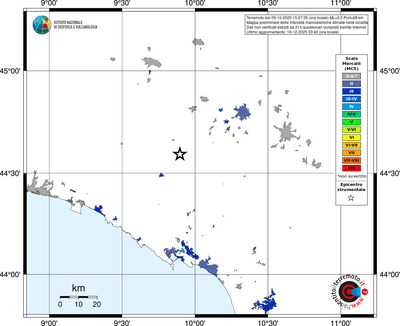 Mappa MCS - territori località