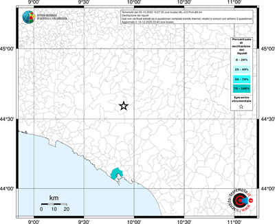 Mappa territorio comunale con almeno 3 questionari