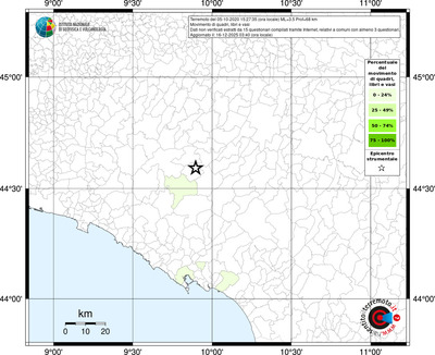 Mappa territorio comunale con almeno 3 questionari