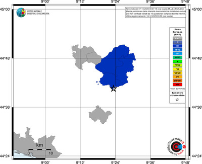 Mappa EMS - territori comuni