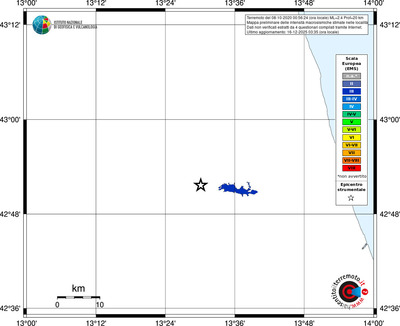 Mappa EMS - territori località