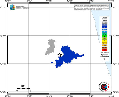 Mappa EMS - territori comuni