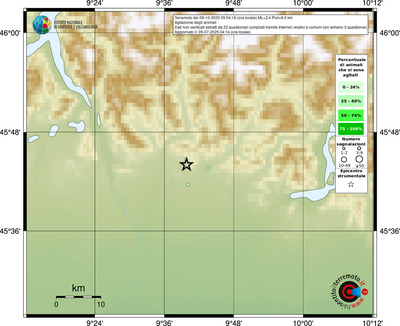 Mappa comuni con almeno 3 questionari