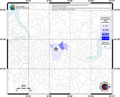 Mappa territorio comunale con almeno 3 questionari